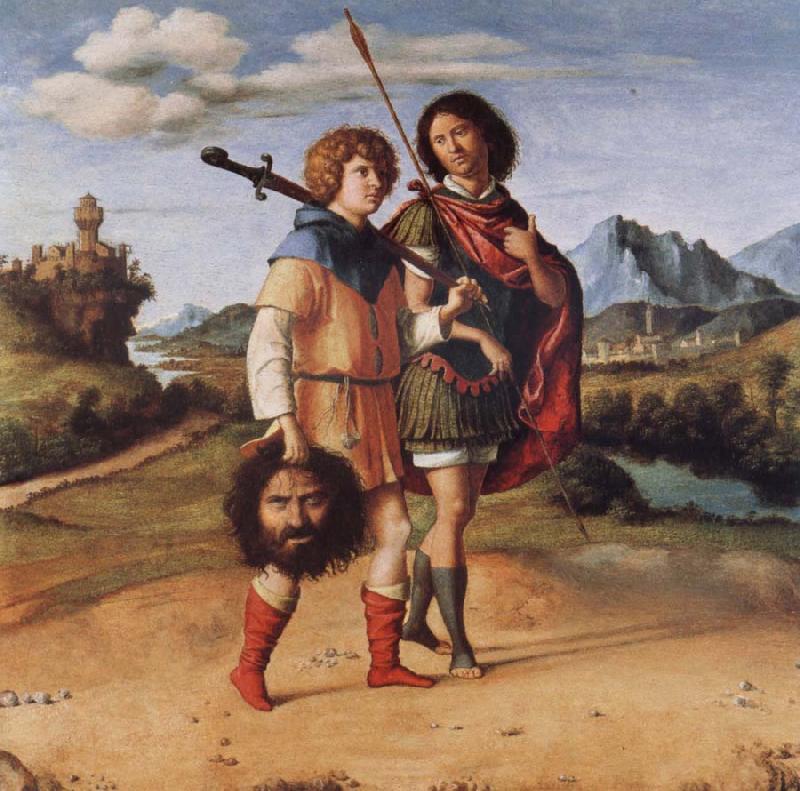 MORONI, Giovanni Battista David and Jonathan oil painting image